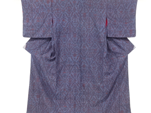 JAPANESE KIMONO / ANTIQUE KIMONO / MAWATA OJIYA TSUMUGI / WOVEN SARASA PATTERN